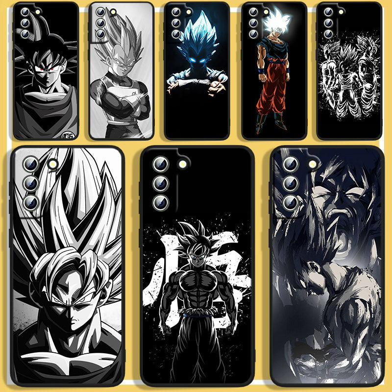 Fashion Anime Dragon Balls Gokus Laser Phone Case