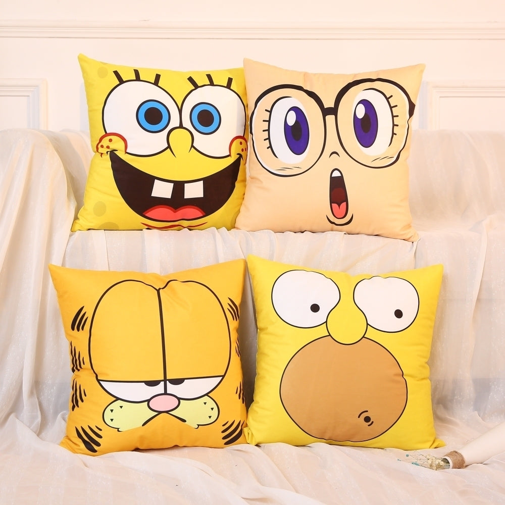 Garfield Spongebob pillow case pillow sofa car cushion pillow