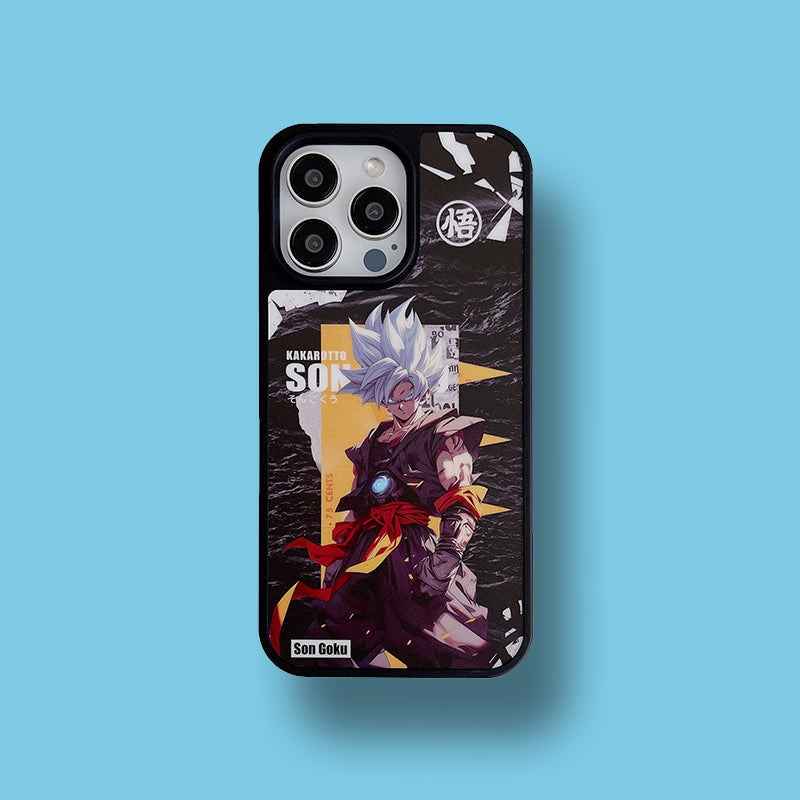 Fashion Anime Dragon Balls Gokus Laser Phone Case