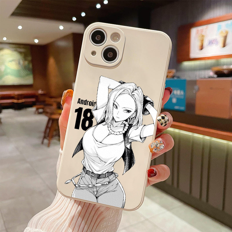 Fashion Anime Dragon Balls Gokus Laser Phone Case