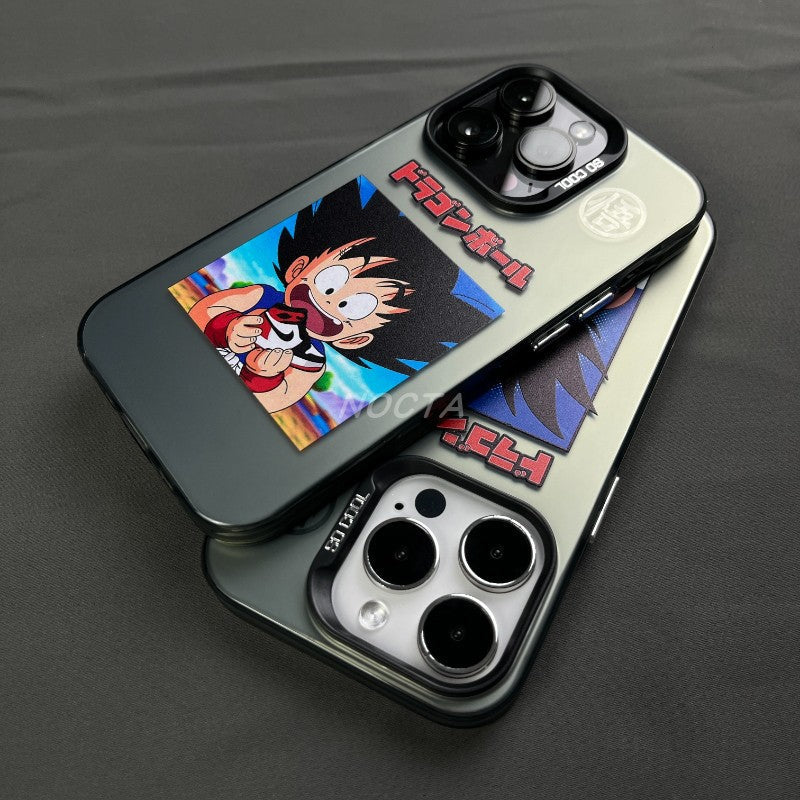 Fashion Anime Dragon Balls Gokus Laser Phone Case