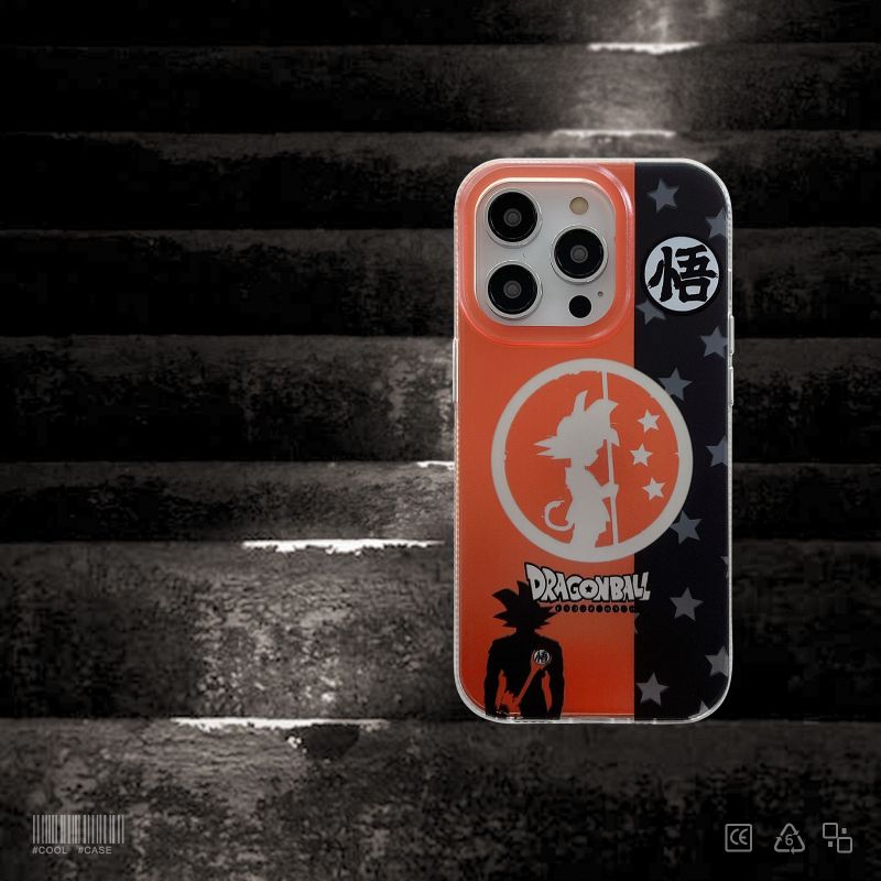 Fashion Anime Dragon Balls Gokus Laser Phone Case