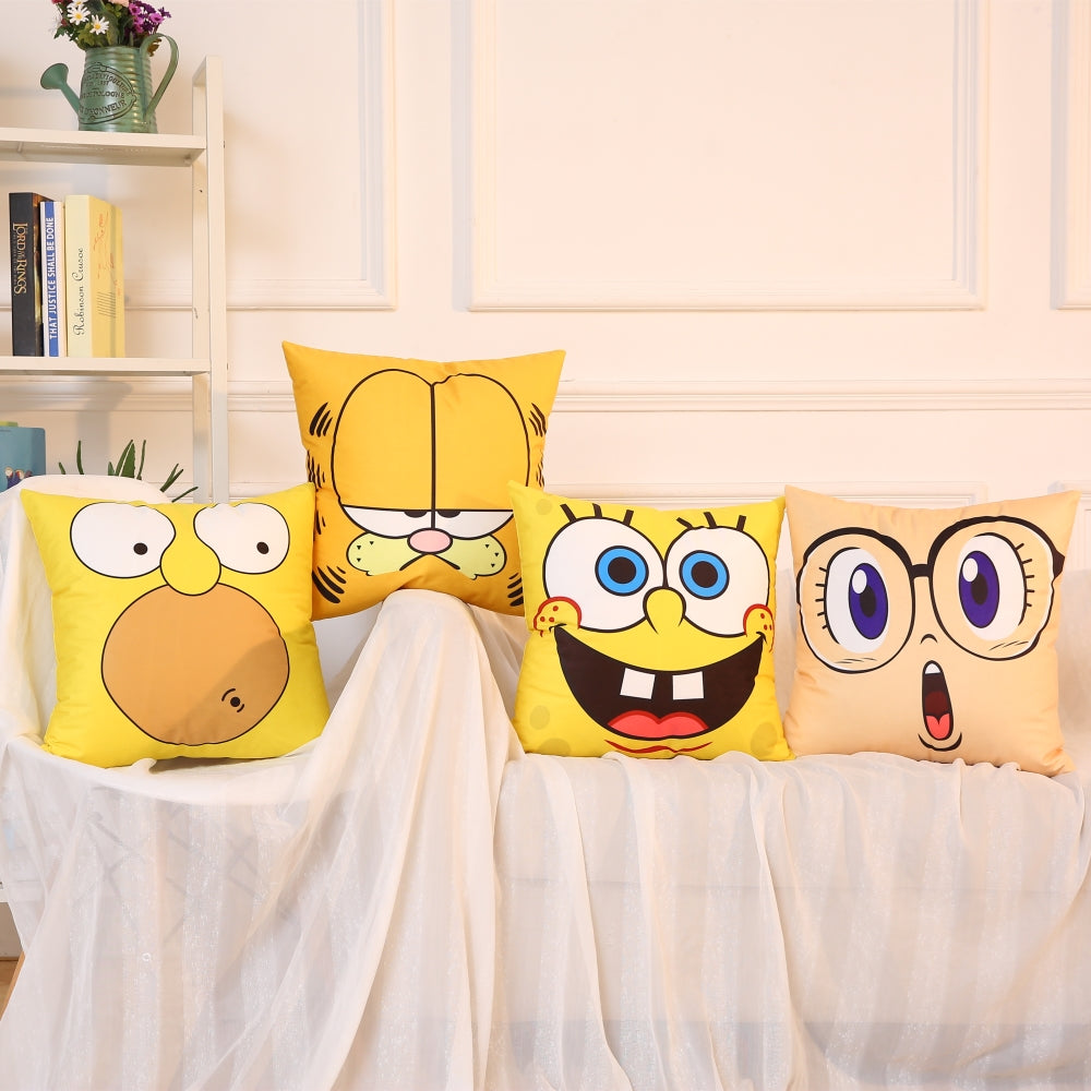 Garfield Spongebob pillow case pillow sofa car cushion pillow