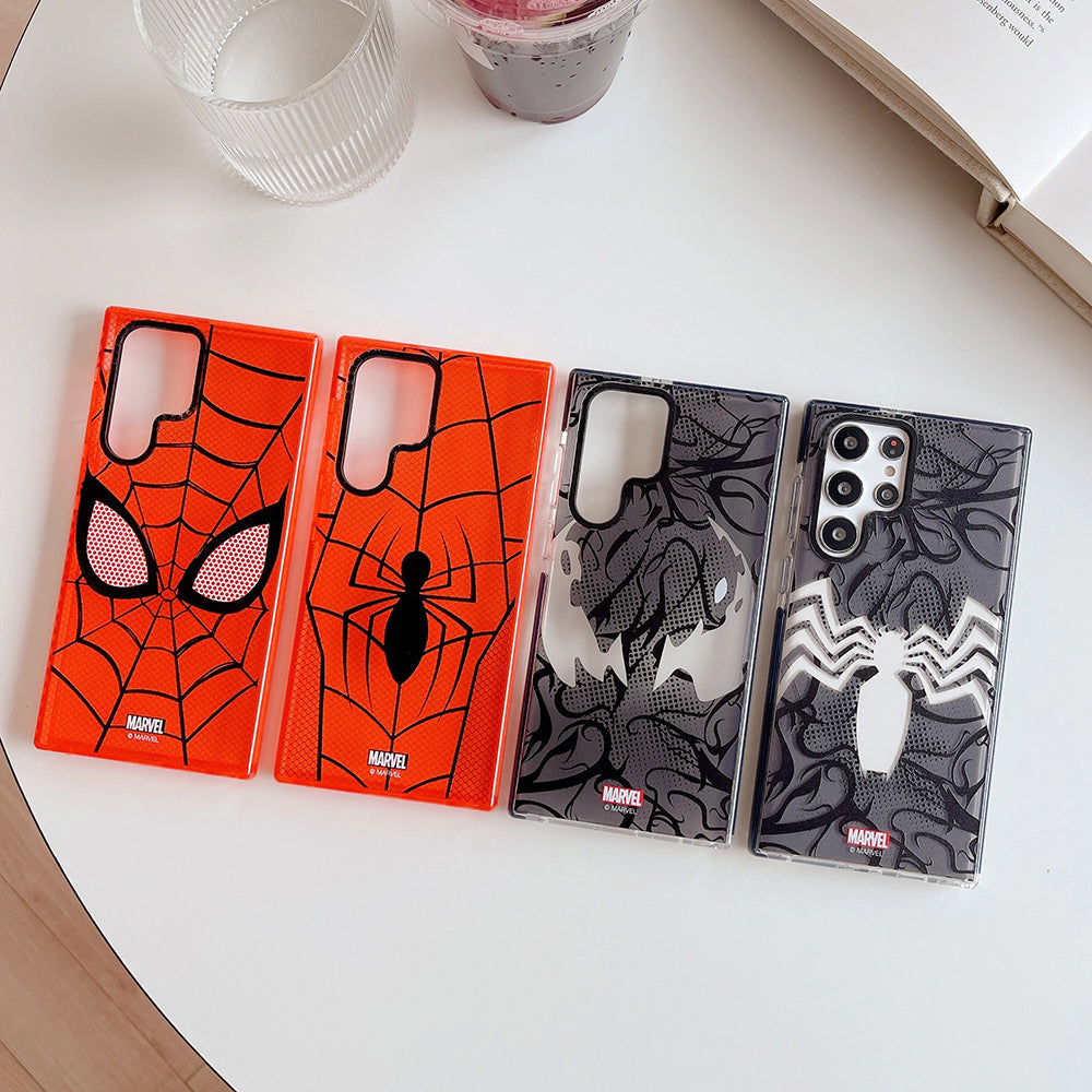 Bronzing Marvel Spider-Man Iron Man Phone Case