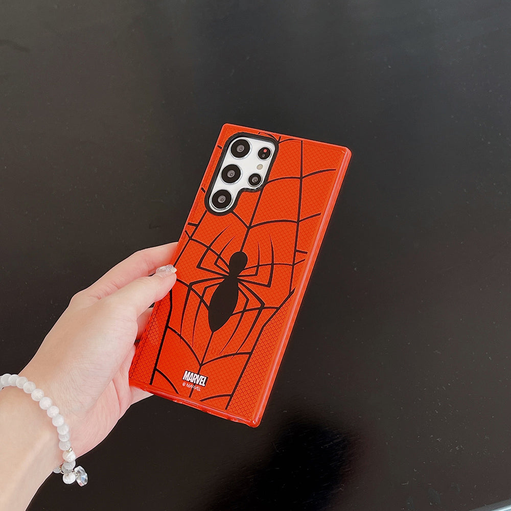 Bronzing Marvel Spider-Man Iron Man Phone Case