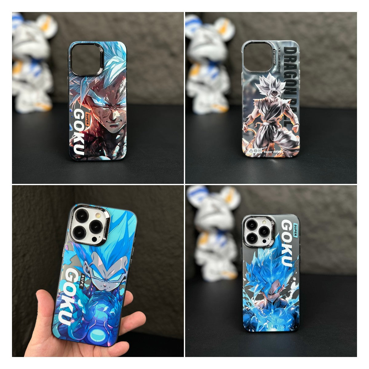 Fashion Anime Dragon Balls Gokus Laser Phone Case