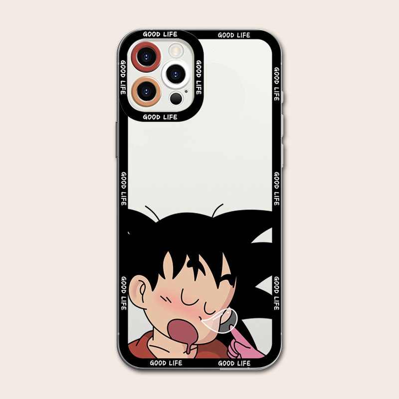 Fashion Anime Dragon Balls Gokus Laser Phone Case