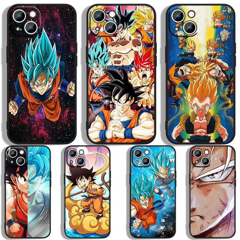 Fashion Anime Dragon Balls Gokus Laser Phone Case