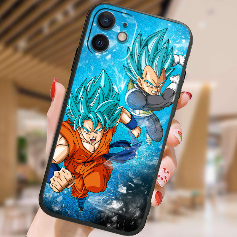 Fashion Anime Dragon Balls Gokus Laser Phone Case