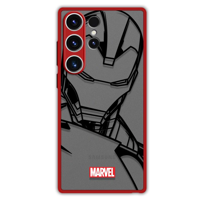 Bronzing Marvel Spider-Man Iron Man Phone Case