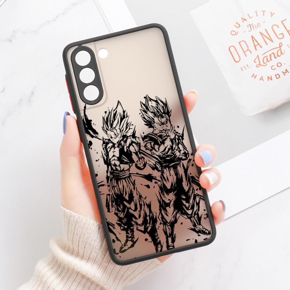 Fashion Anime Dragon Balls Gokus Laser Phone Case