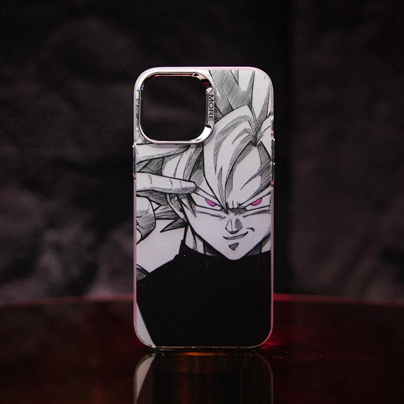 Fashion Anime Dragon Balls Gokus Laser Phone Case