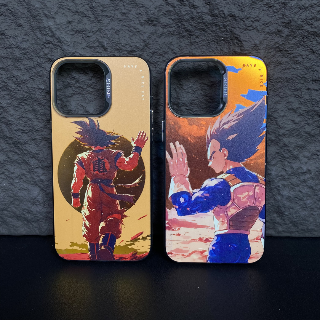 Fashion Anime Dragon Balls Gokus Laser Phone Case