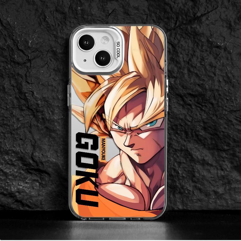 Fashion Anime Dragon Balls Gokus Laser Phone Case