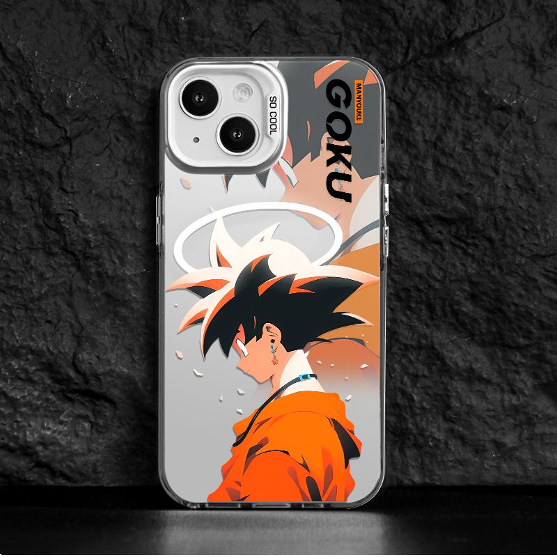 Fashion Anime Dragon Balls Gokus Laser Phone Case