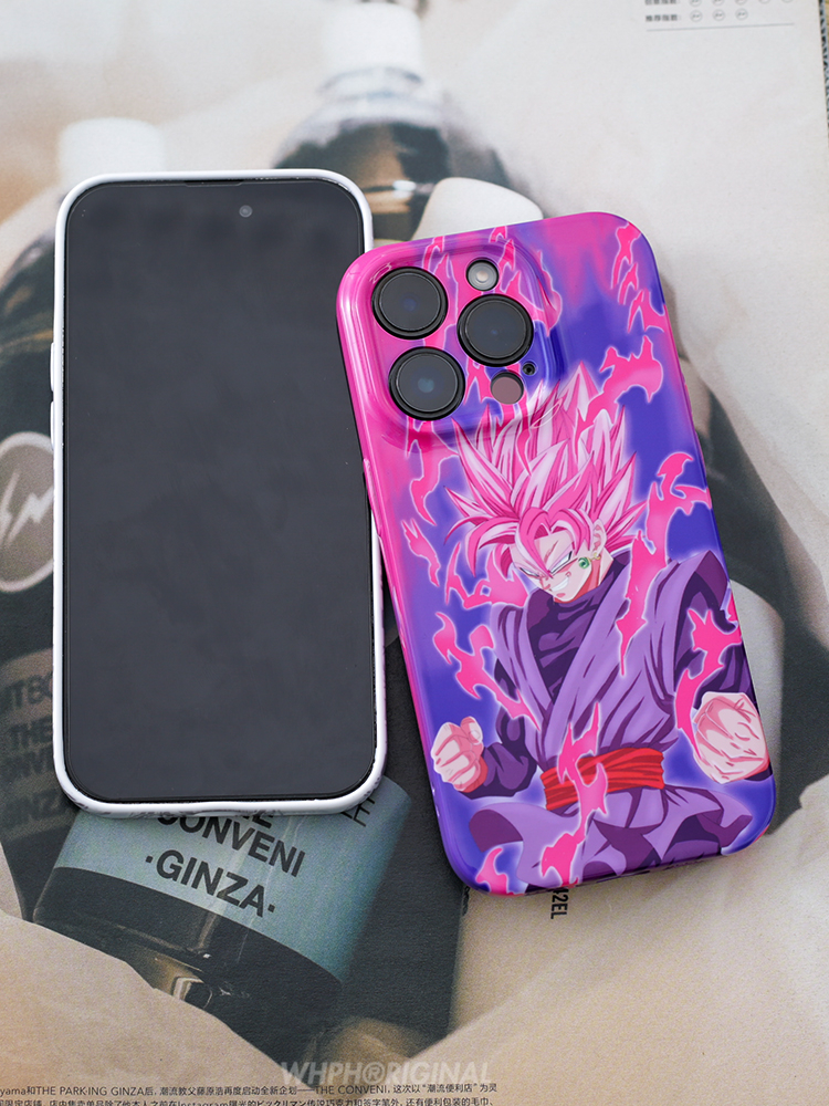 Fashion Anime Dragon Balls Gokus Laser Phone Case