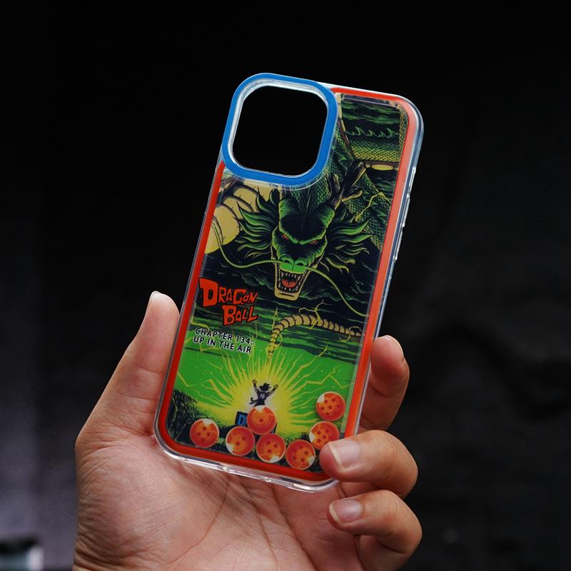 Fashion Anime Dragon Balls Gokus Laser Phone Case