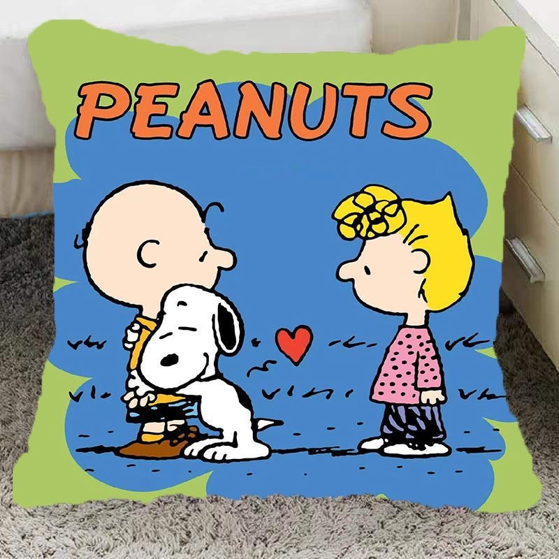 Peanuts Anime Printed Pillow Kawaii Cartoon Snoopy