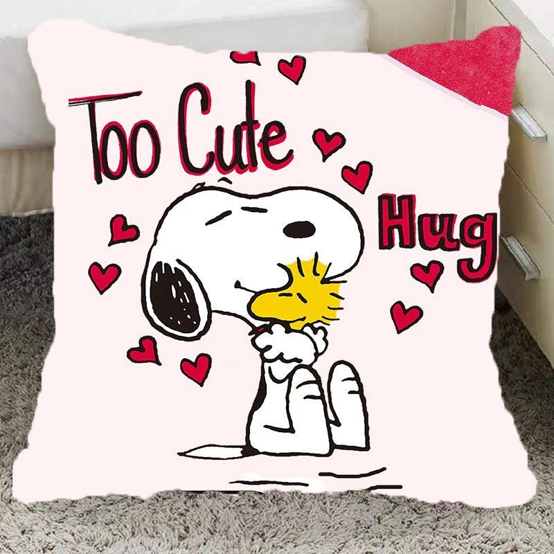 Peanuts Anime Printed Pillow Kawaii Cartoon Snoopy