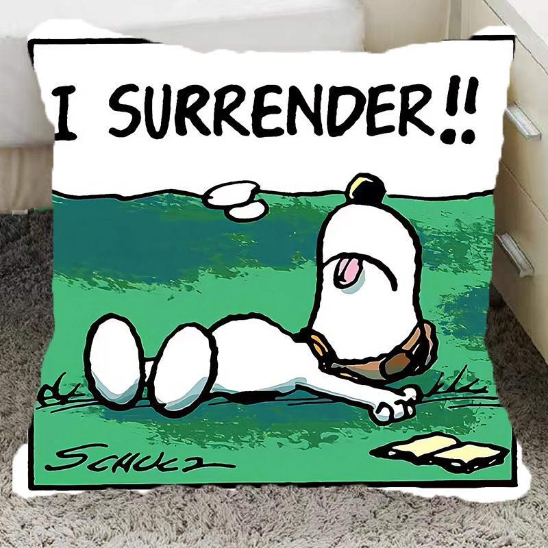 Peanuts Anime Printed Pillow Kawaii Cartoon Snoopy