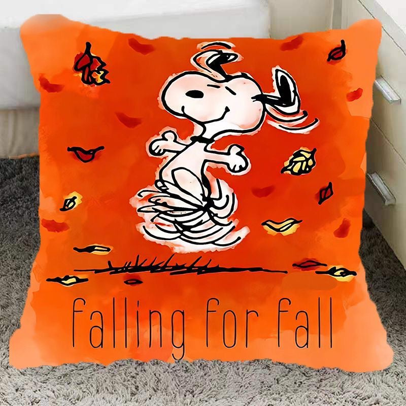 Peanuts Anime Printed Pillow Kawaii Cartoon Snoopy