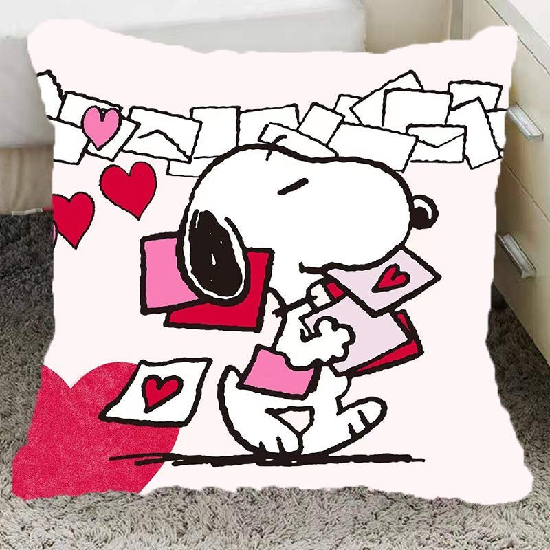 Peanuts Anime Printed Pillow Kawaii Cartoon Snoopy