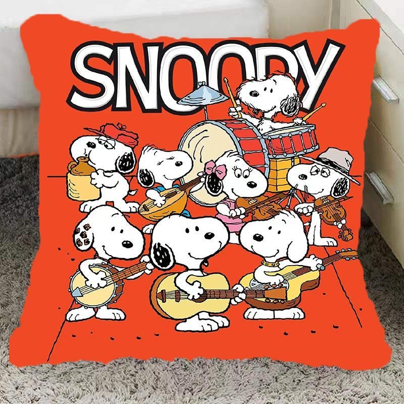 Peanuts Anime Printed Pillow Kawaii Cartoon Snoopy