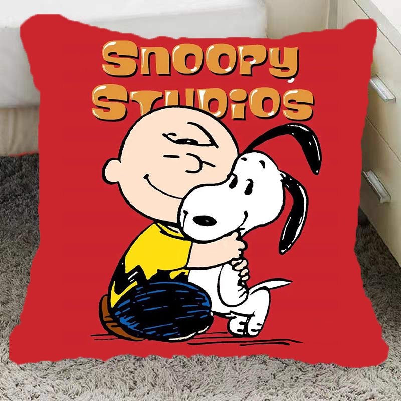 Peanuts Anime Printed Pillow Kawaii Cartoon Snoopy