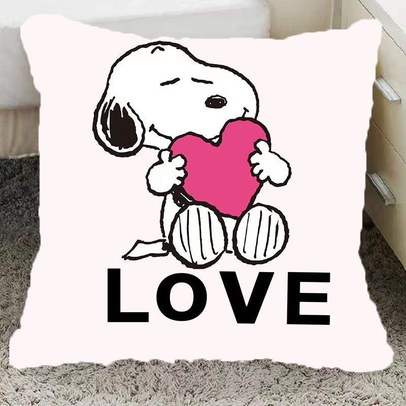 Peanuts Anime Printed Pillow Kawaii Cartoon Snoopy