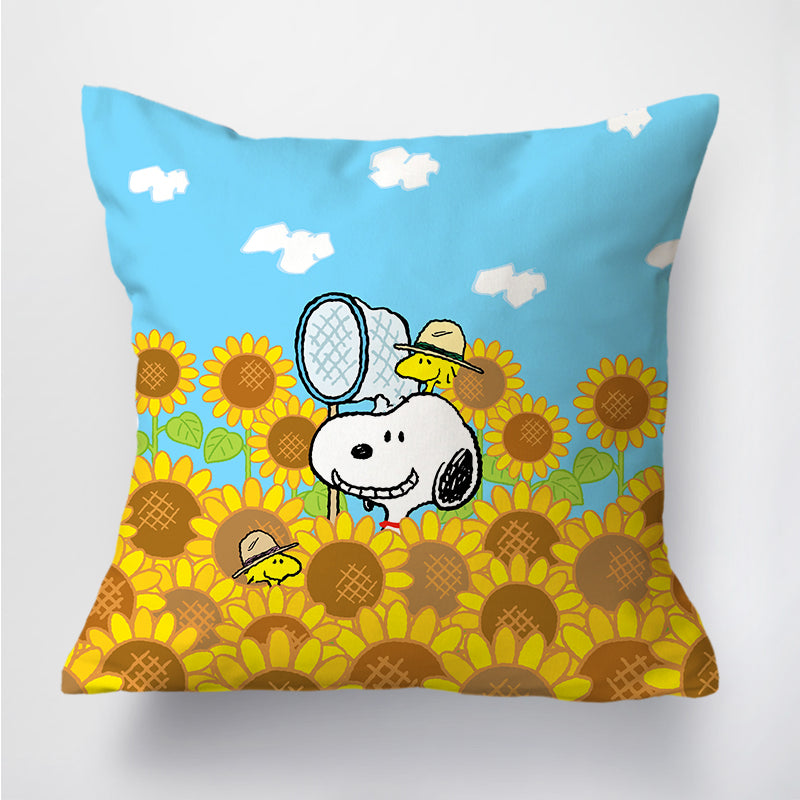 Peanuts Anime Printed Pillow Kawaii Cartoon Snoopy