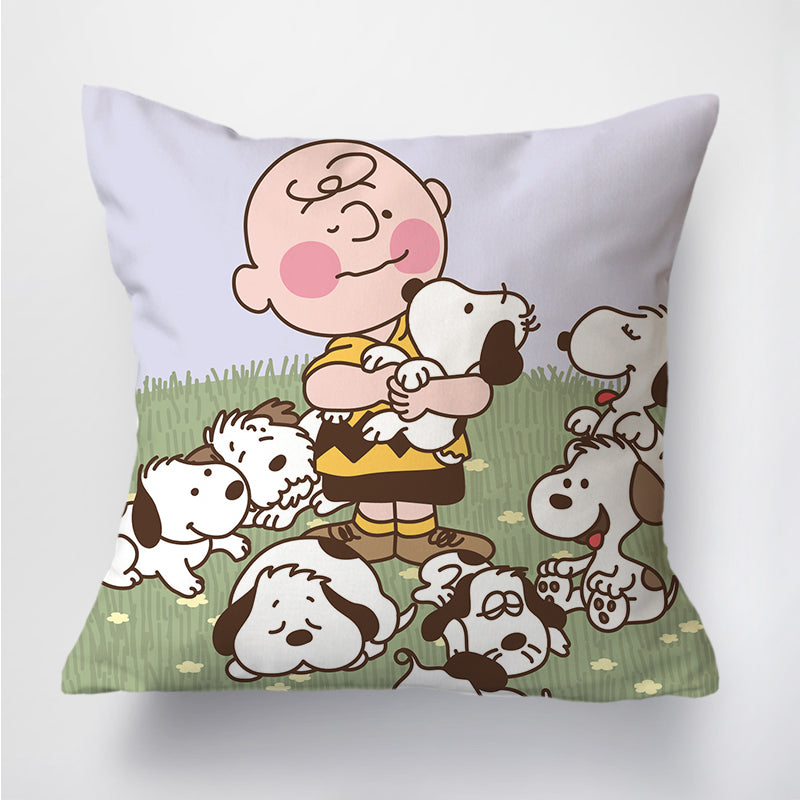 Peanuts Anime Printed Pillow Kawaii Cartoon Snoopy