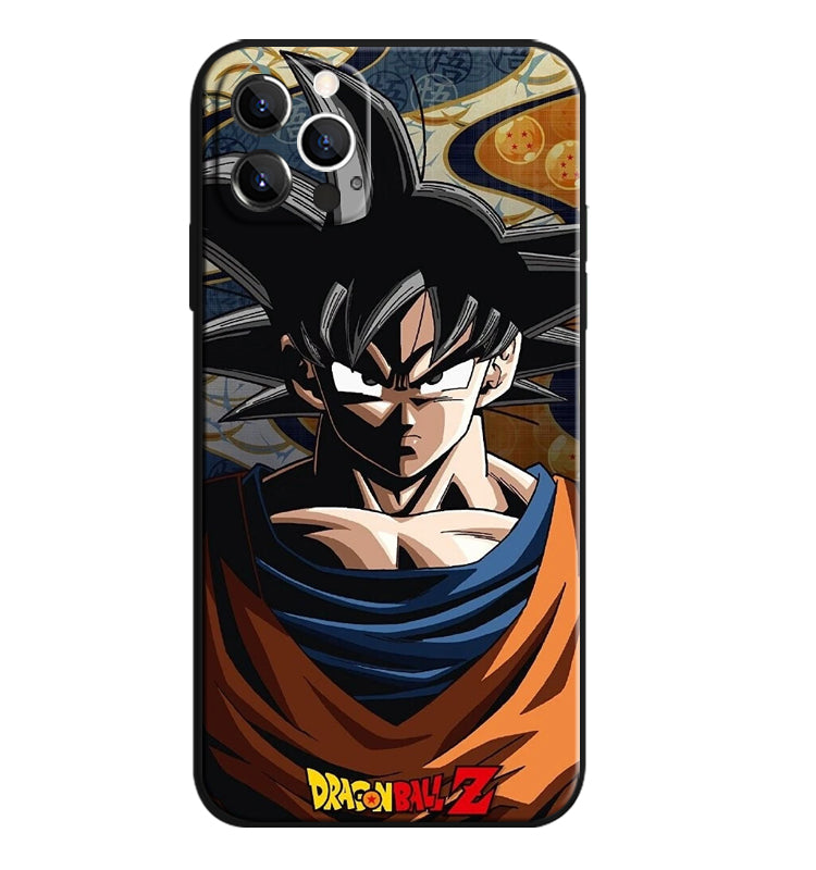 Fashion Anime Dragon Balls Gokus Laser Phone Case