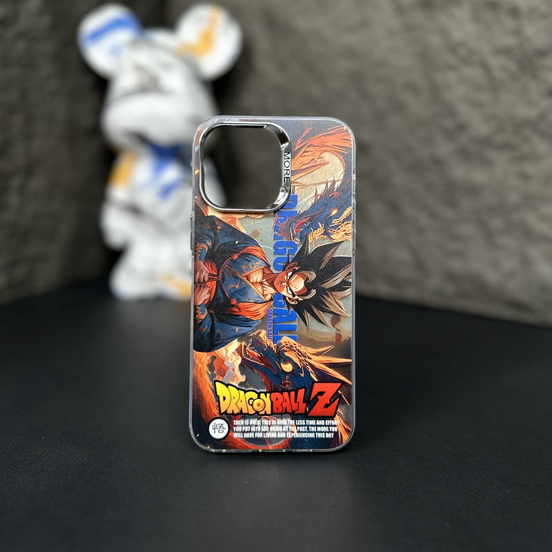 Fashion Anime Dragon Balls Gokus Laser Phone Case