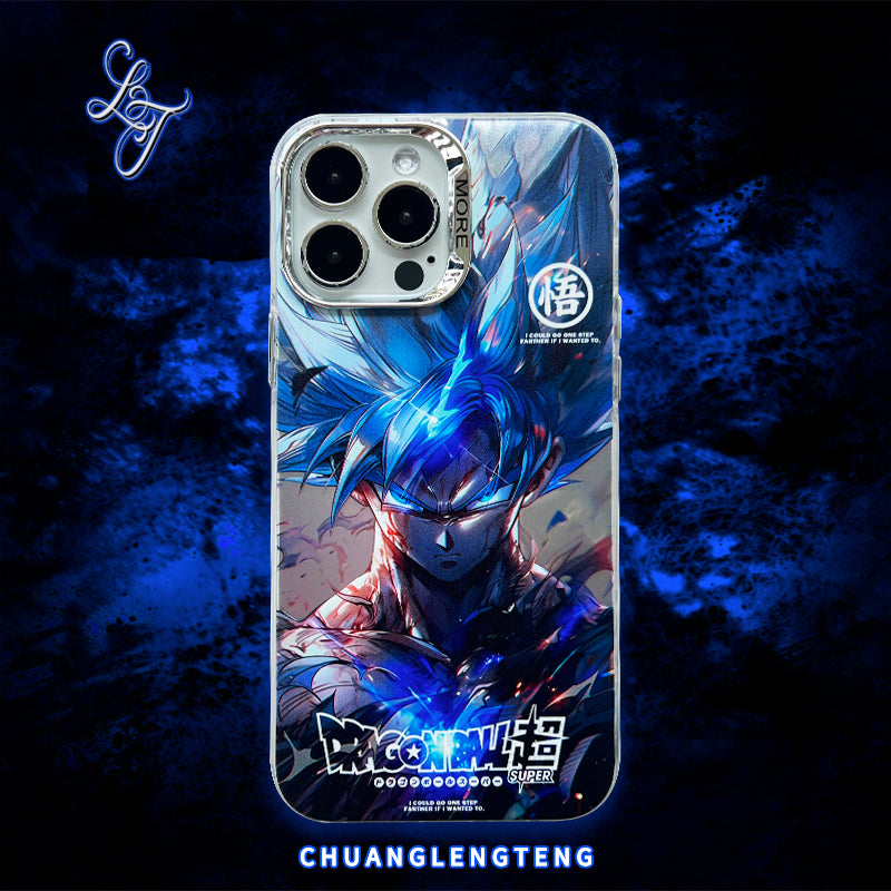 Fashion Anime Dragon Balls Gokus Laser Phone Case