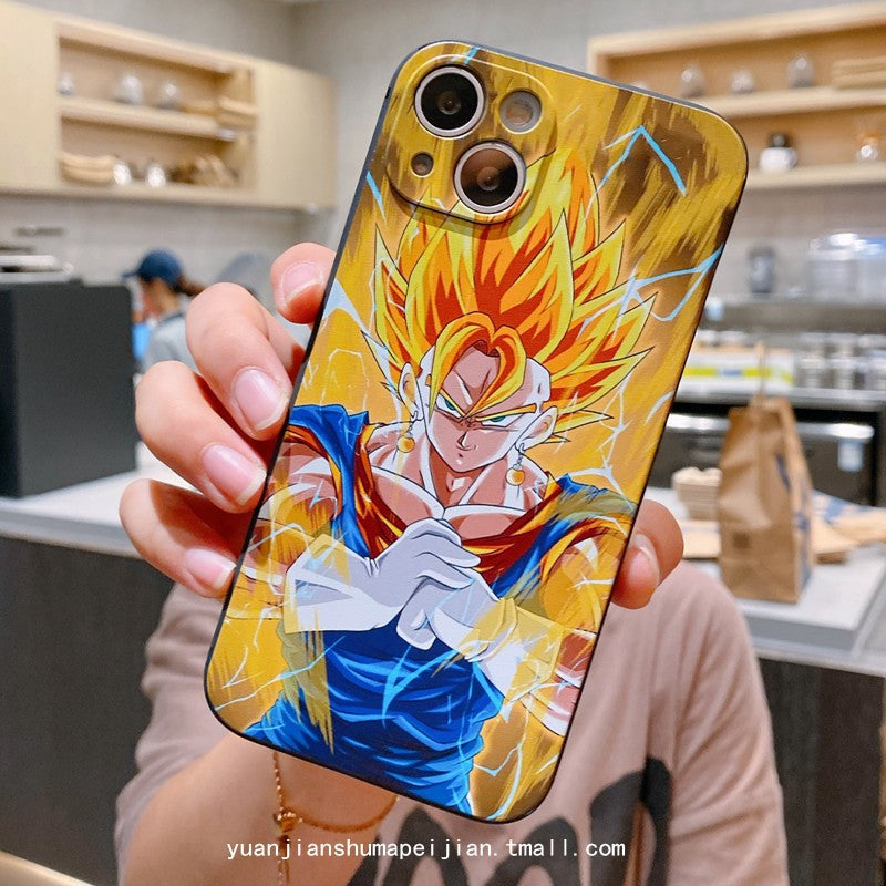 Fashion Anime Dragon Balls Gokus Laser Phone Case