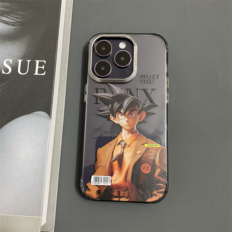 Fashion Anime Dragon Balls Gokus Laser Phone Case