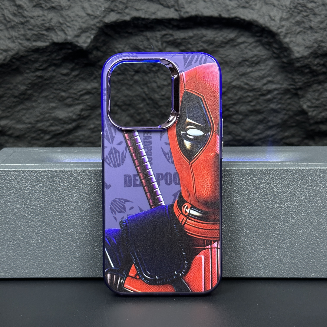 Bronzing Marvel Spider-Man Iron Man Phone Case