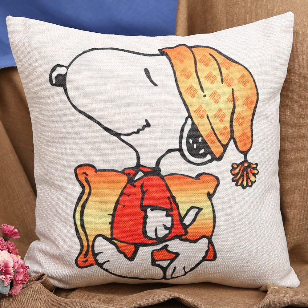 Snoopy cartoon dog cotton and linen pillow sofa car cushion cushion