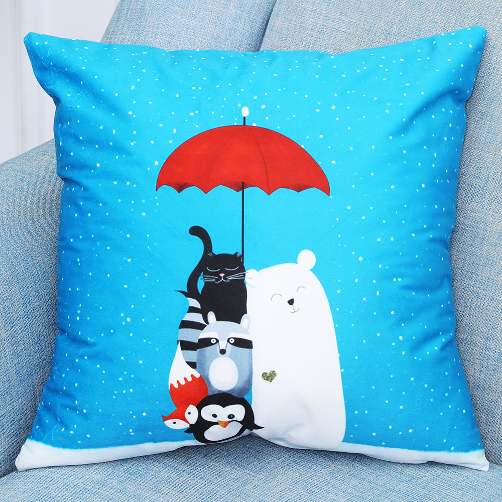 Cartoon animals polar bear penguin pillow cafe car cushion