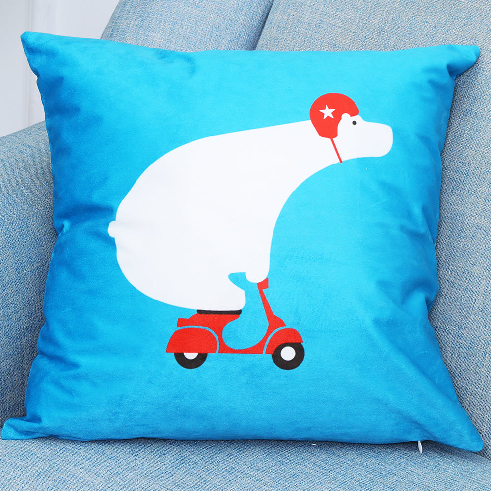 Cartoon animals polar bear penguin pillow cafe car cushion