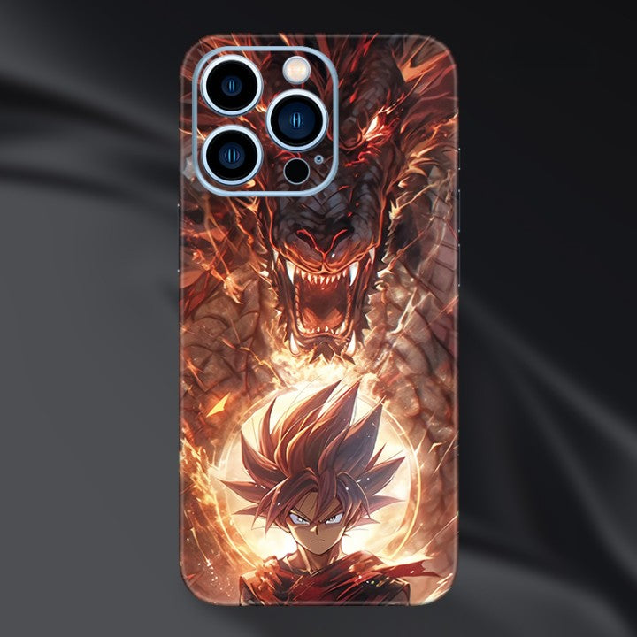 Fashion Anime Dragon Balls Gokus Laser Phone Case