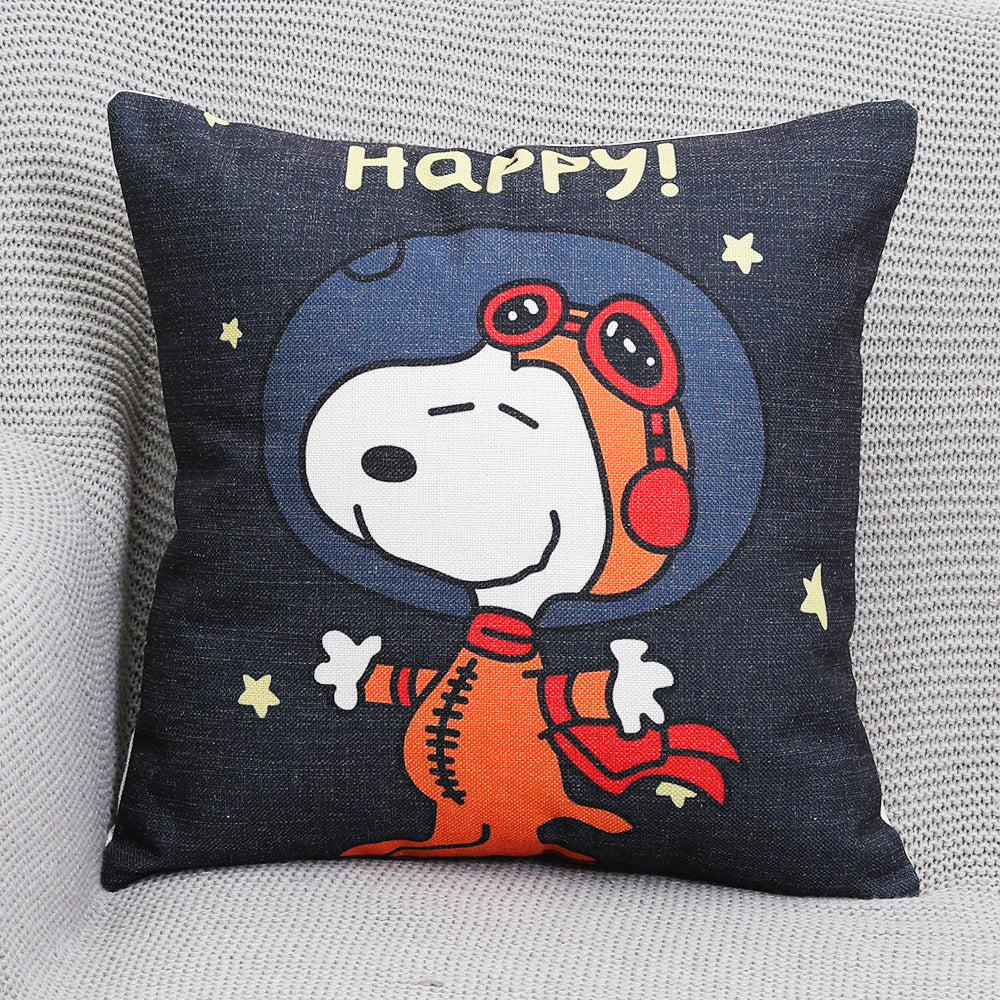 Snoopy cartoon dog cotton and linen pillow sofa car cushion cushion